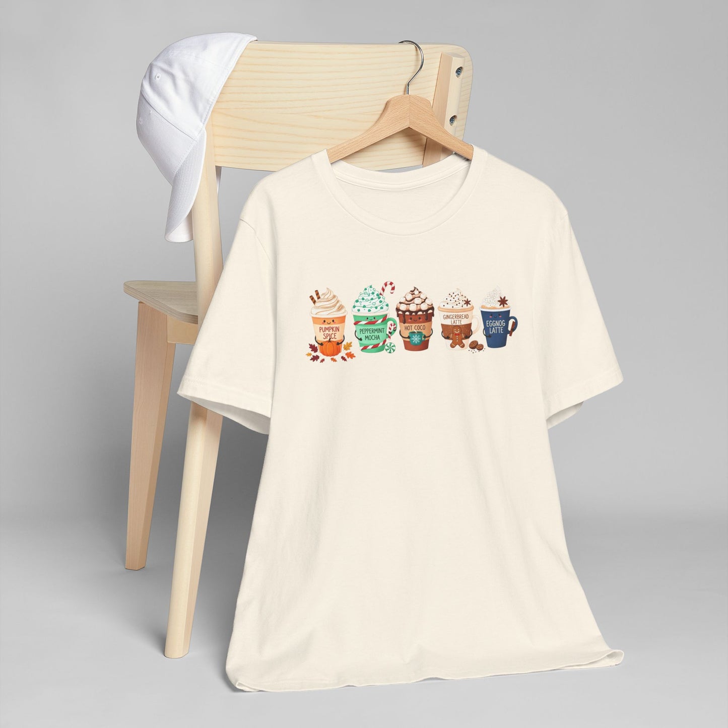 🎃☕ Seasonal Coffee Drinks T-Shirt USA | Holiday Coffee Tee