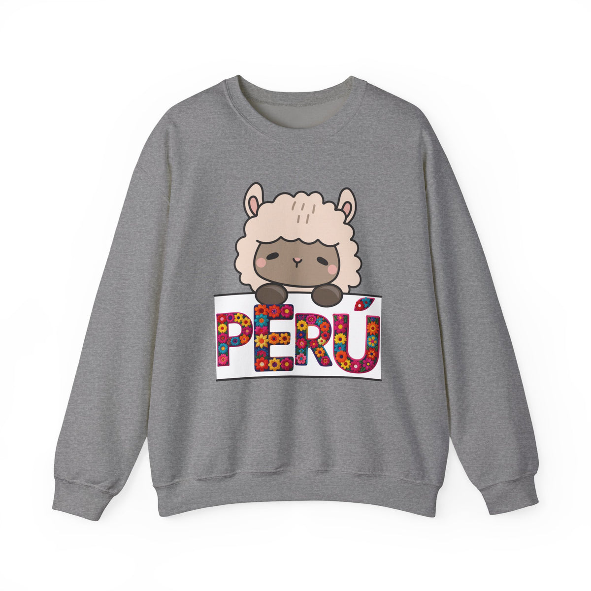 Best Peru Floral Llama Sweatshirt - Crewneck