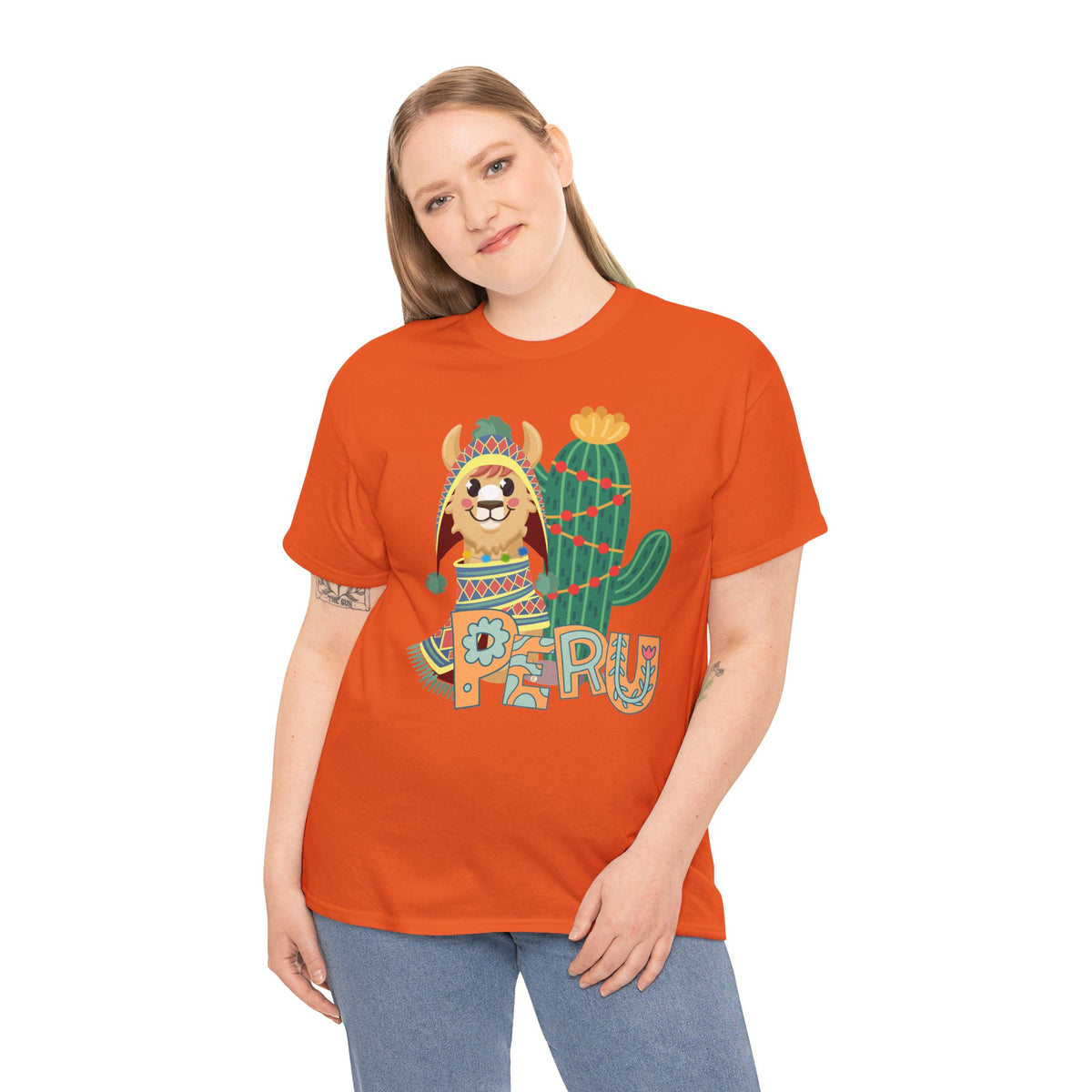 Best Peru Chullo Llama T-Shirt USA — Peruvian Pride Tee