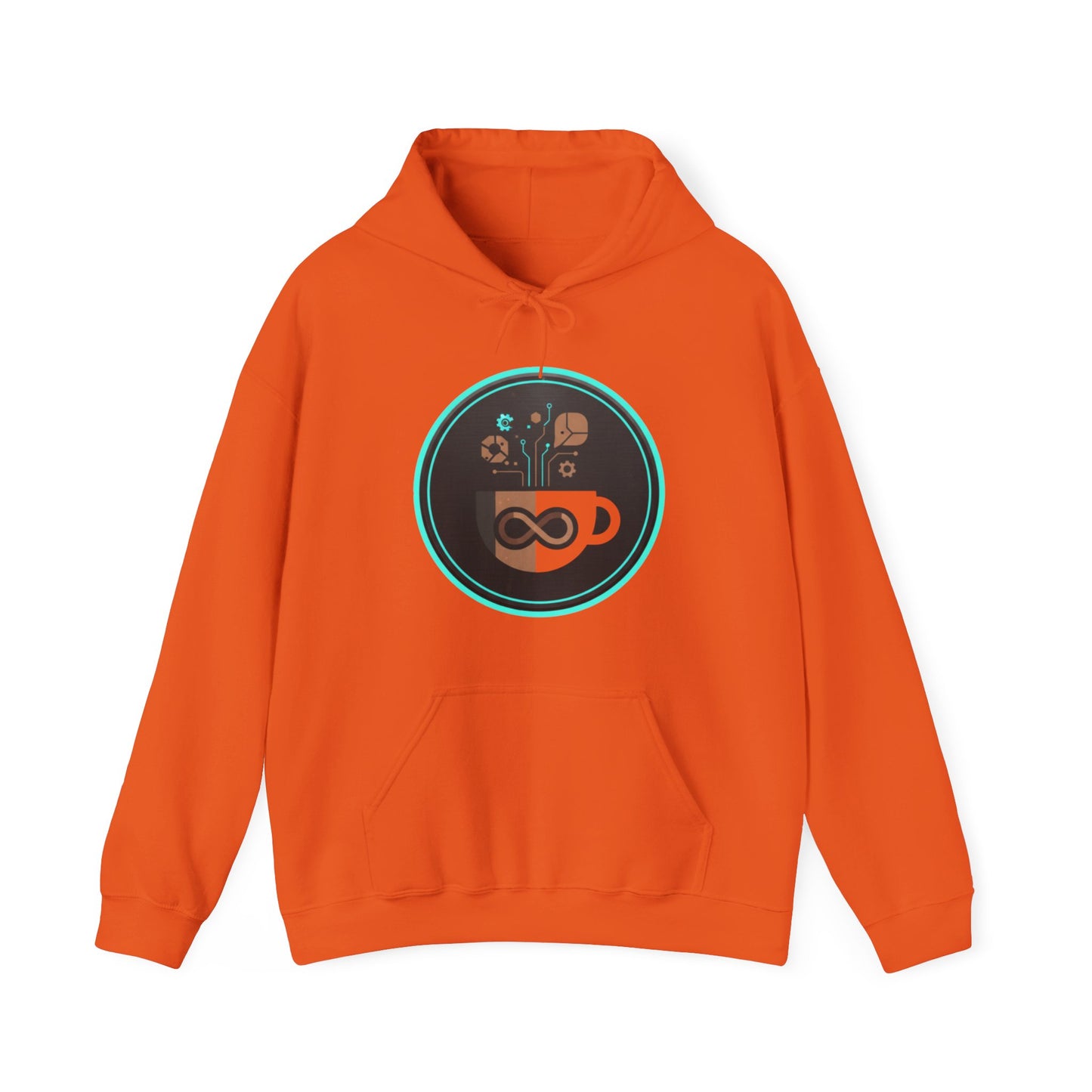 ♾️☕ Infinity Coffee Tech Hoodie USA | Modern Coffee Lovers Hoodie