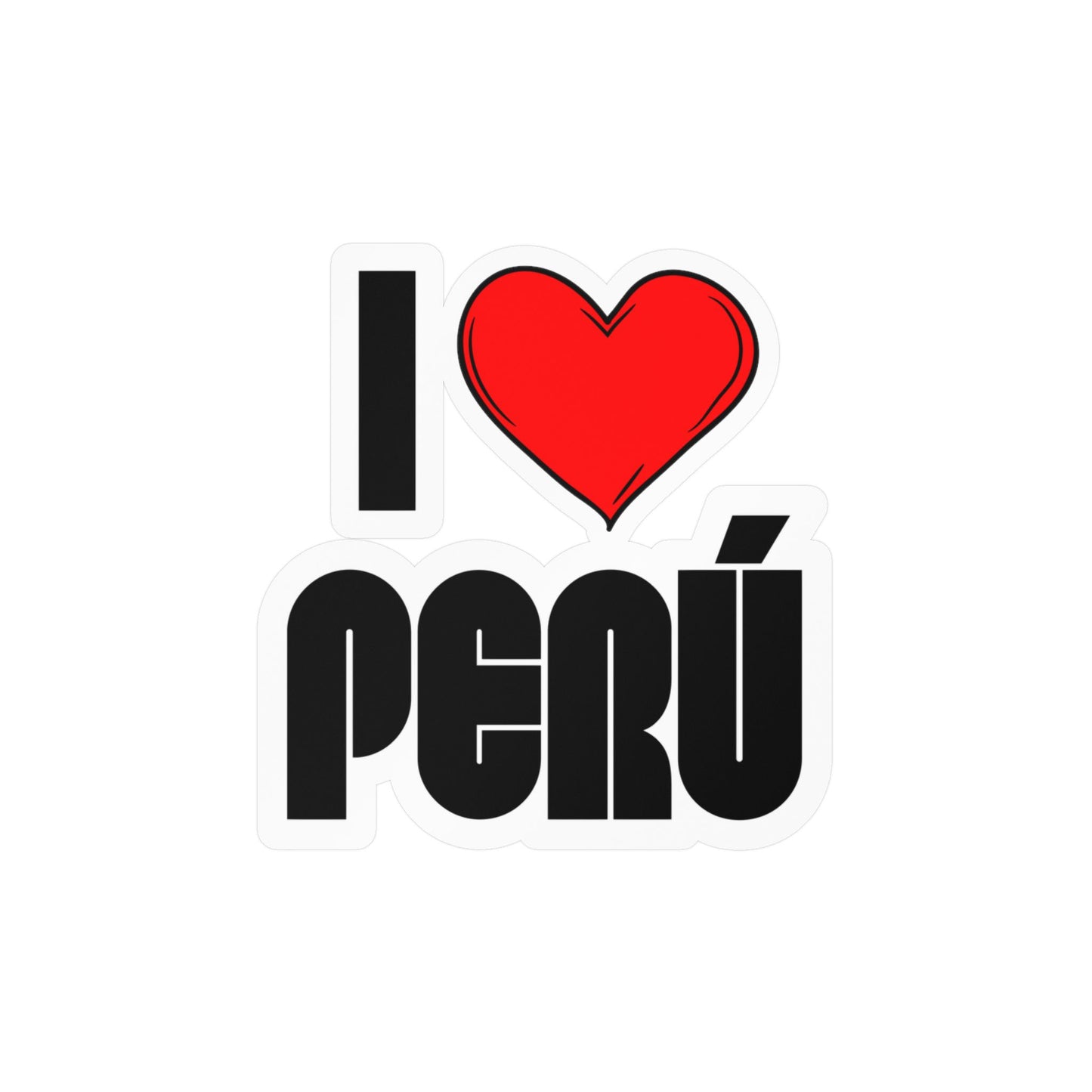 Best I Love Peru Sticker - Vinyl Decal
