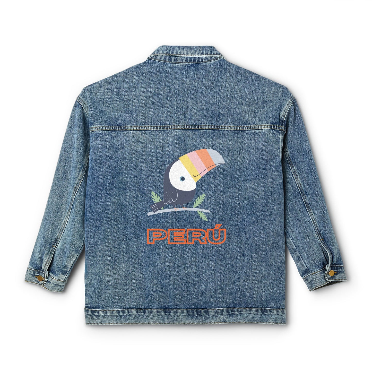 Peruvian Women's Denim Jacket "Tucan Peru"