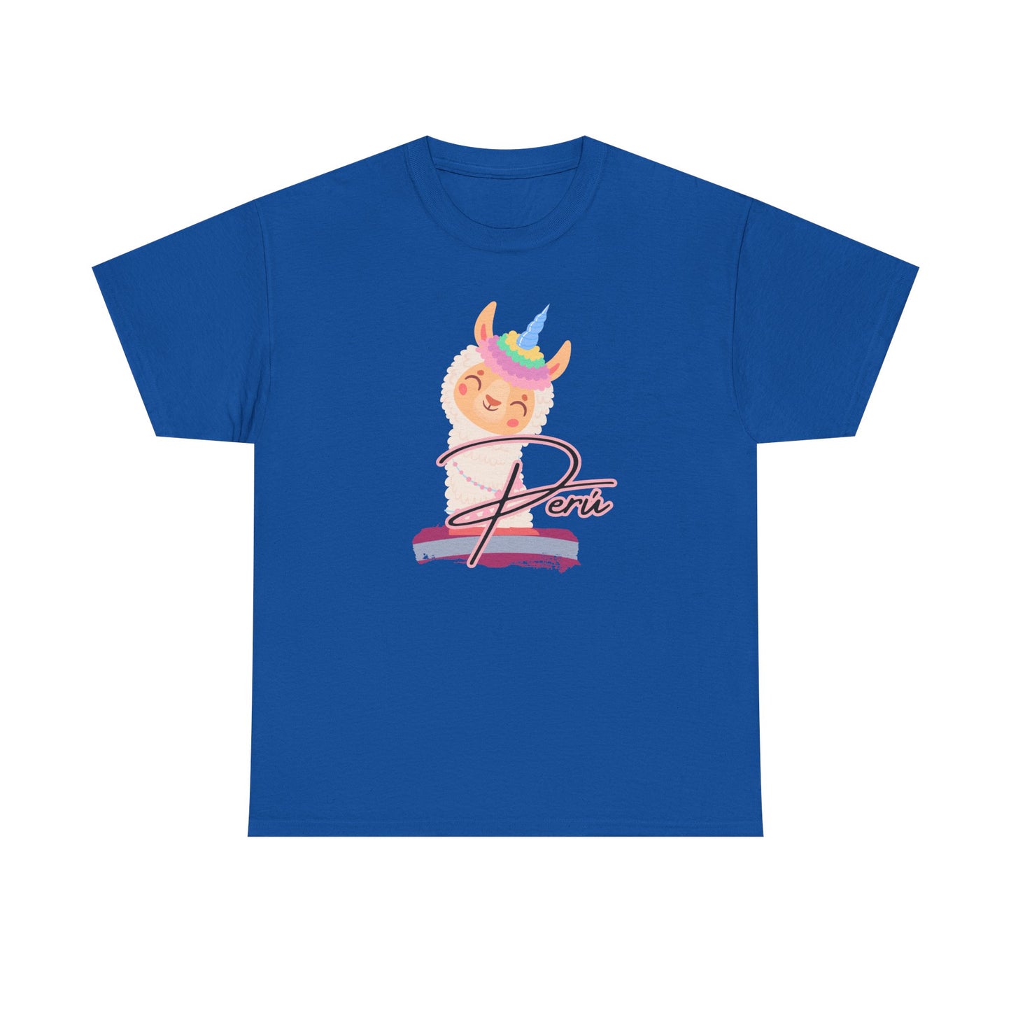 Best Peru Unicorn Llama T-Shirt USA Unisex Cute Peru Pride Tee