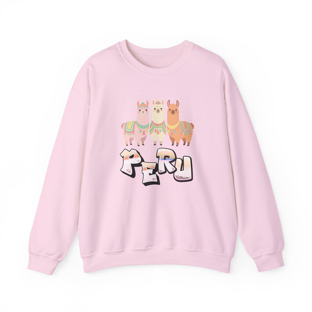 Best Pastel Llama Peru Sweatshirt - Cute Llamas Crewneck
