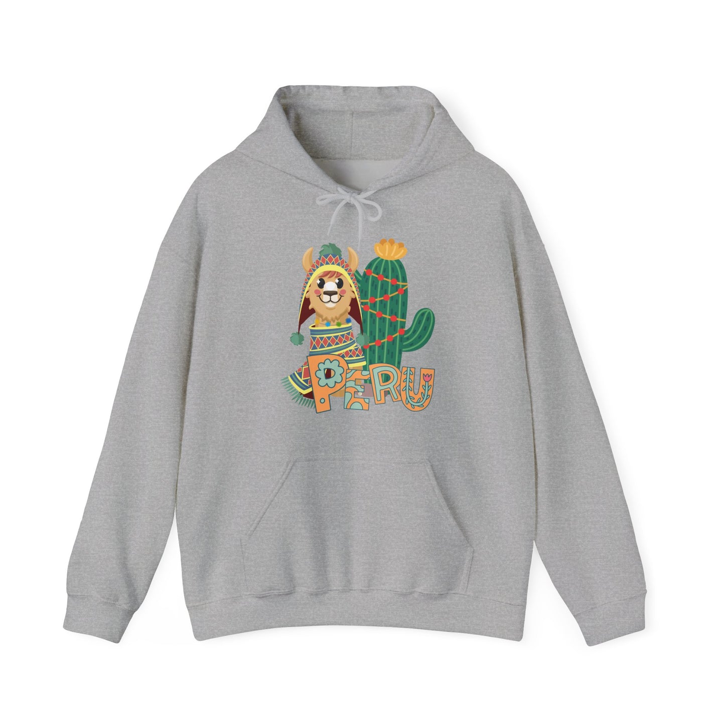 Best Peru Llama Cactus Hoodie - Peruvian Pullover
