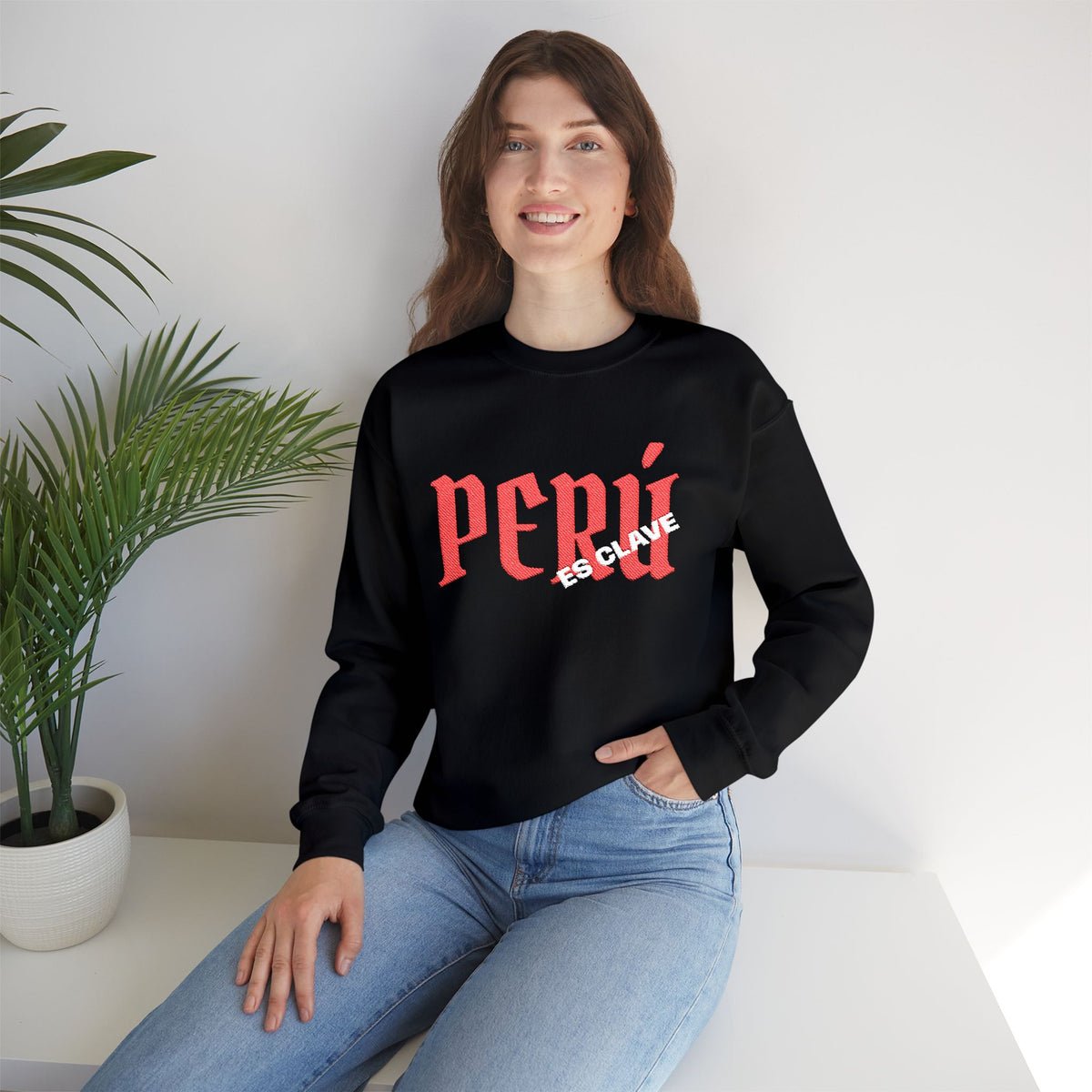 Best Peru Es Clave Embroidered Sweatshirt USA