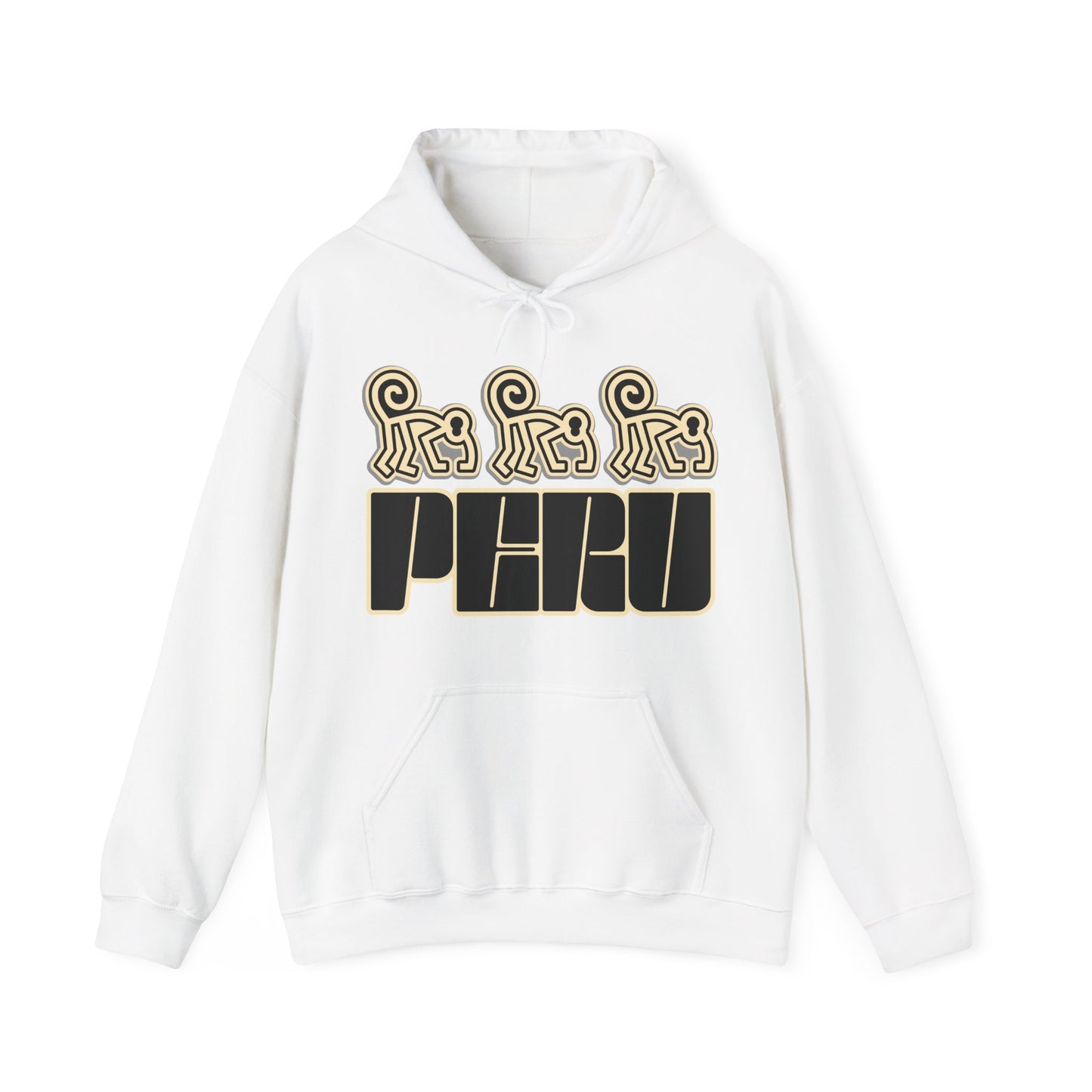 Best Peru Nazca Monkey Hoodie - Peruvian Pullover
