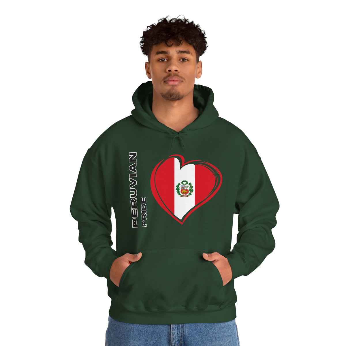 Best Peruvian Pride Hoodie - Peru Flag Heart Gift, Unisex
