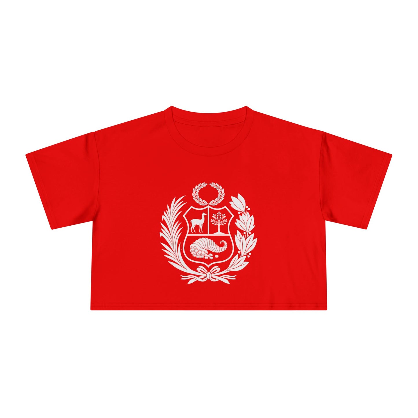 Best Peru Coat of Arms Crop Top | Peruvian Gift USA