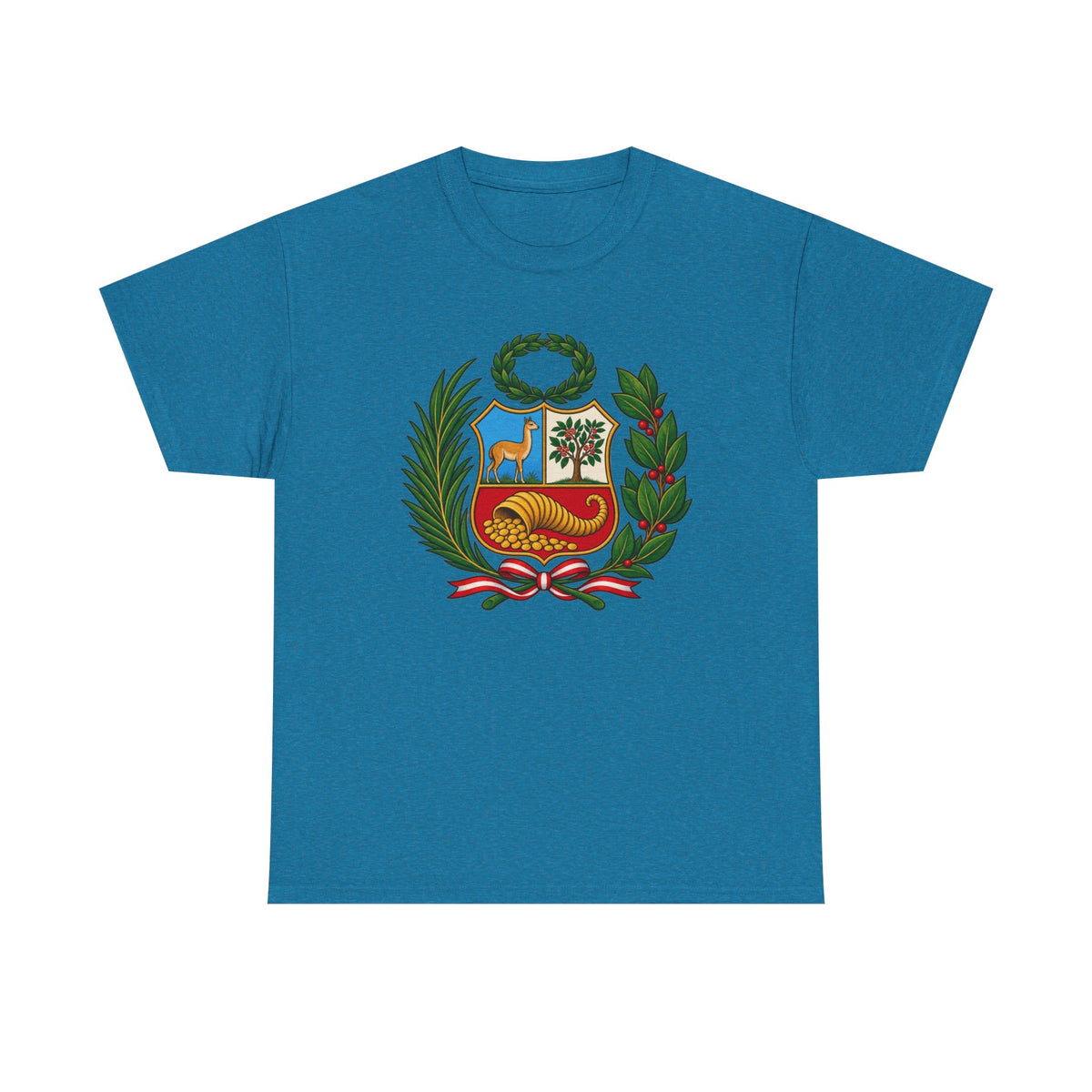 Best Peru Coat of Arms T-Shirt - Escudo Nacional Tee Gift