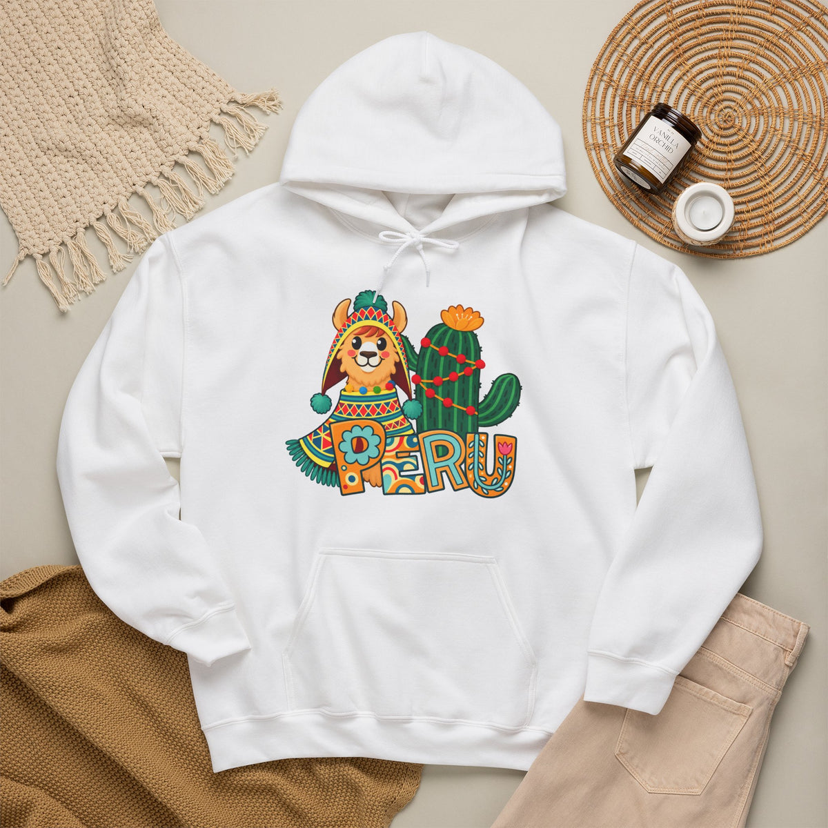 Best Peru Llama Hoodie - Cozy Peruvian Gift for Him & Her