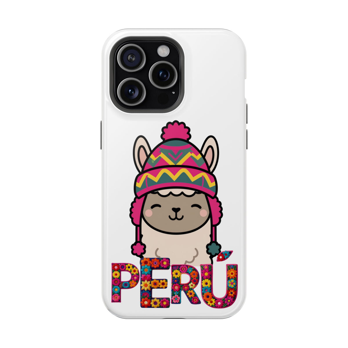 Best Peru Phone Case – Cute Llama with Chullo | Peruvian Gift