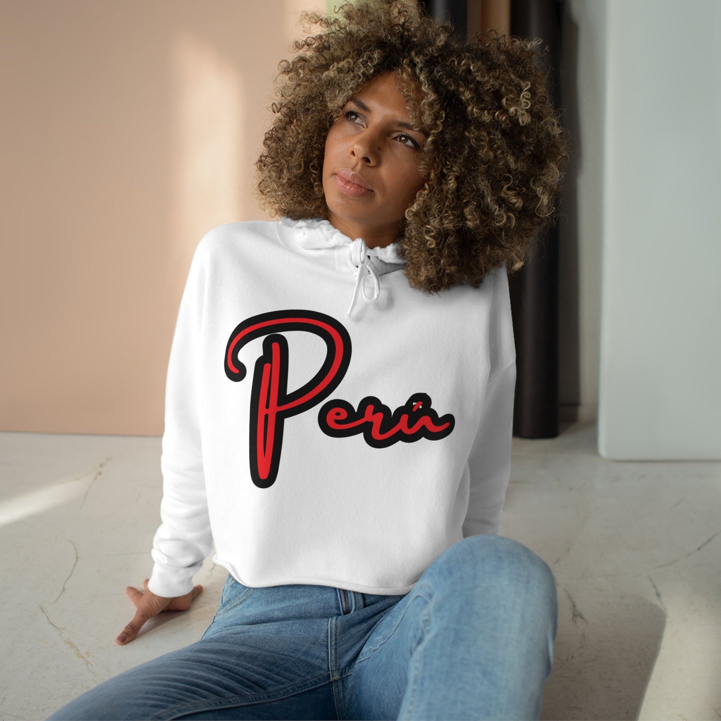 Peruvian Crop Hoodie "Peru"