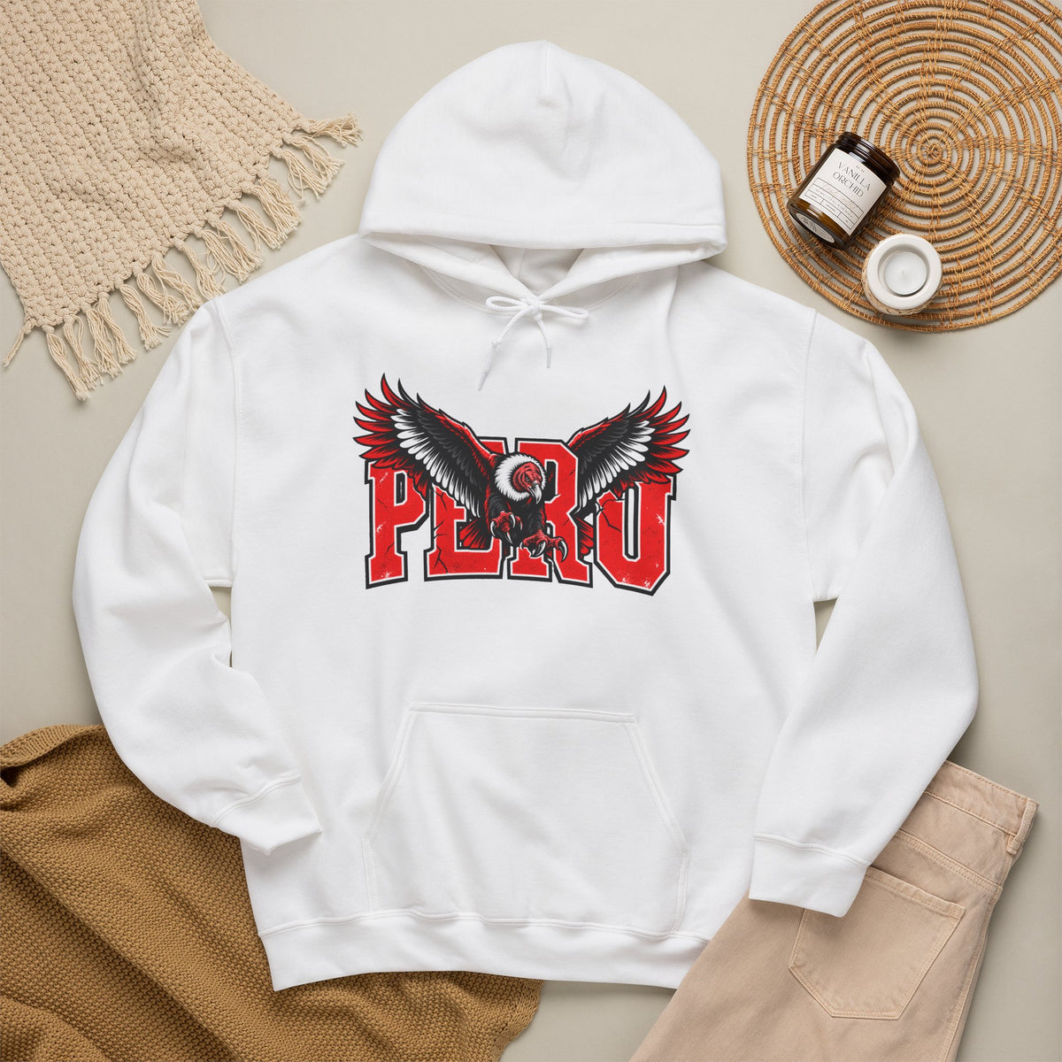 Best Peru Varsity Hoodie - Condor Design, Sporty Gift