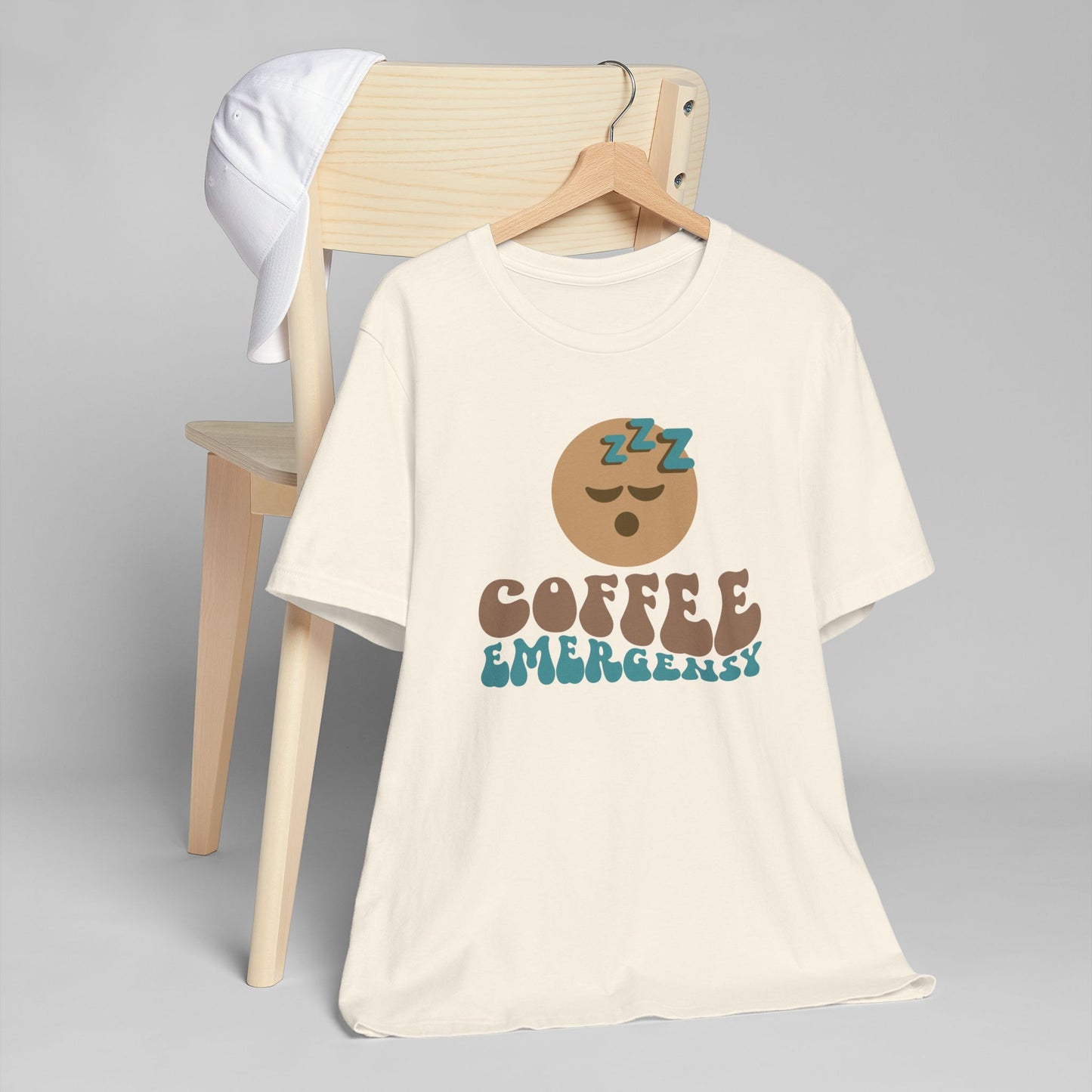 Coffee Emergency T-Shirt 😴☕ Funny Coffee Graphic Tee for Coffee Lovers (USA Shipping)
