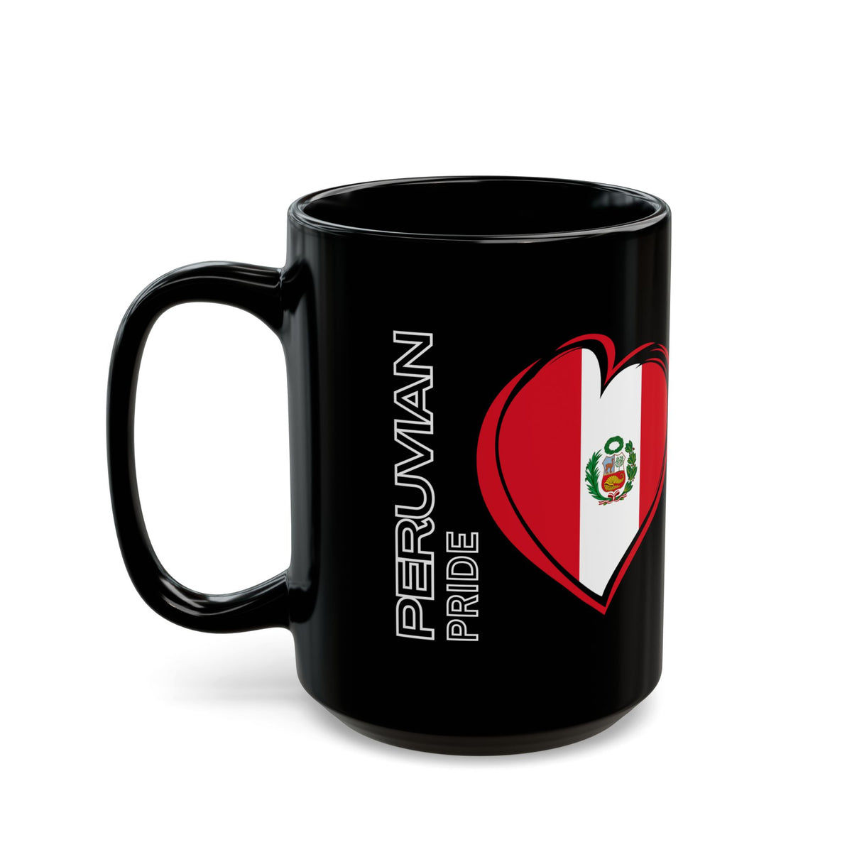 Best Peruvian Black Coffee Mug "Peru Flag"