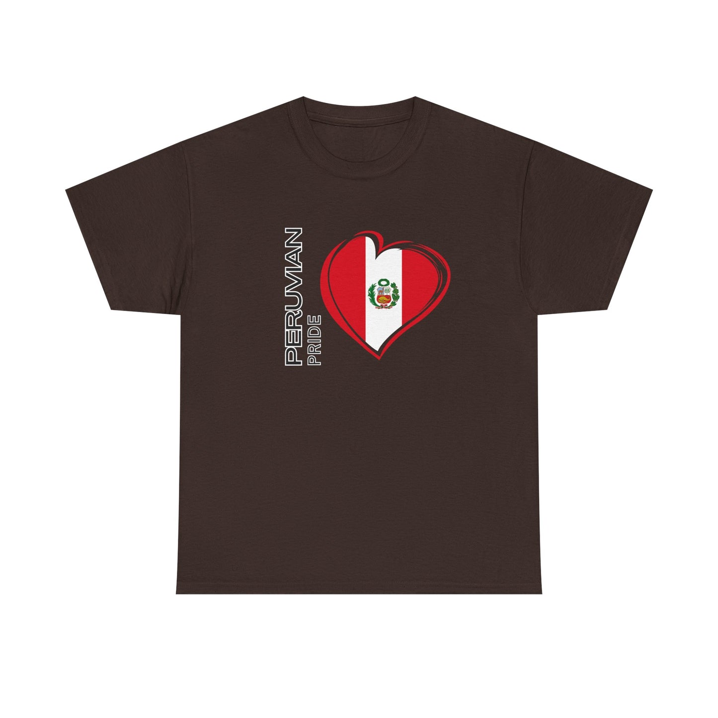 Best Peruvian Pride T-Shirt USA Unisex Flag Heart Tee
