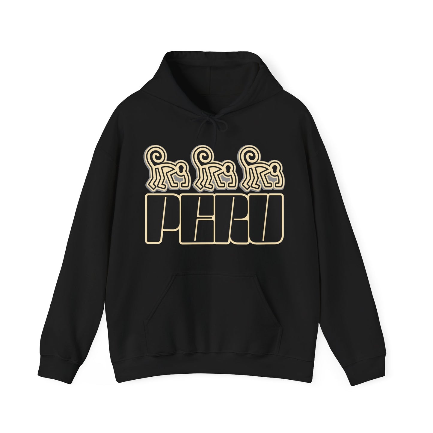 Best Peru Nazca Monkey Hoodie - Peruvian Pullover