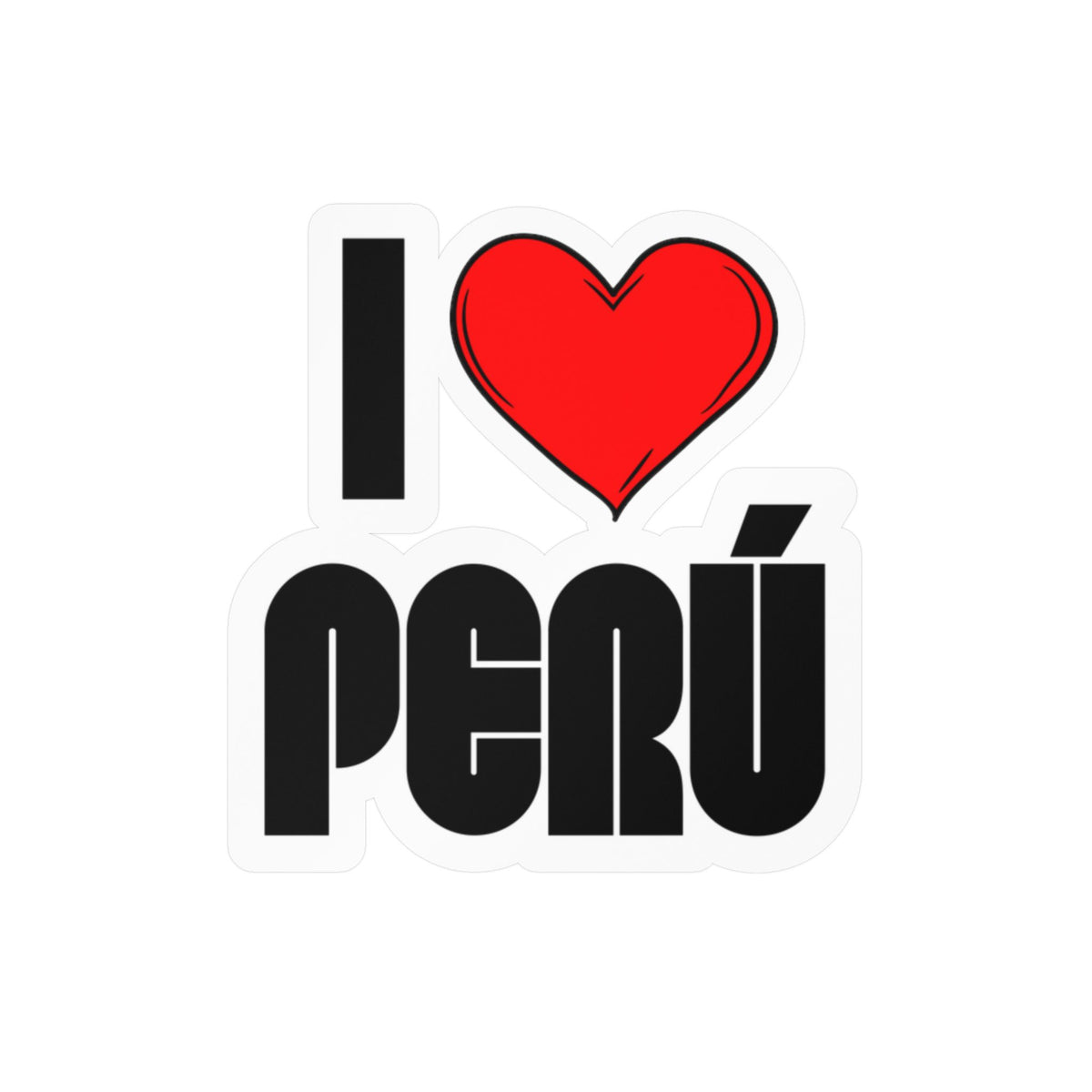 Best I Love Peru Sticker - Vinyl Decal