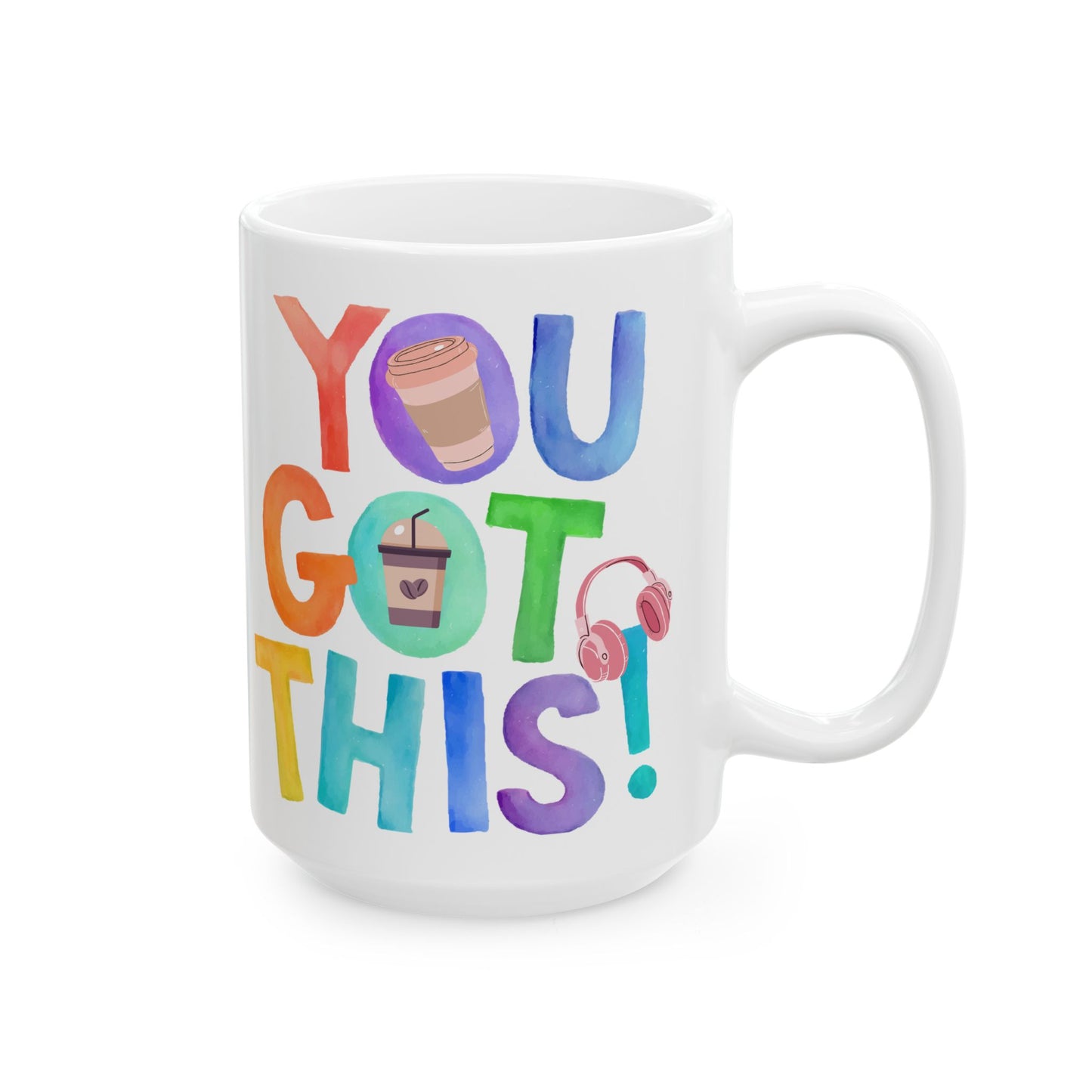 Best White 'You GoT This' Coffee Mug with Hidden Coffee Charm