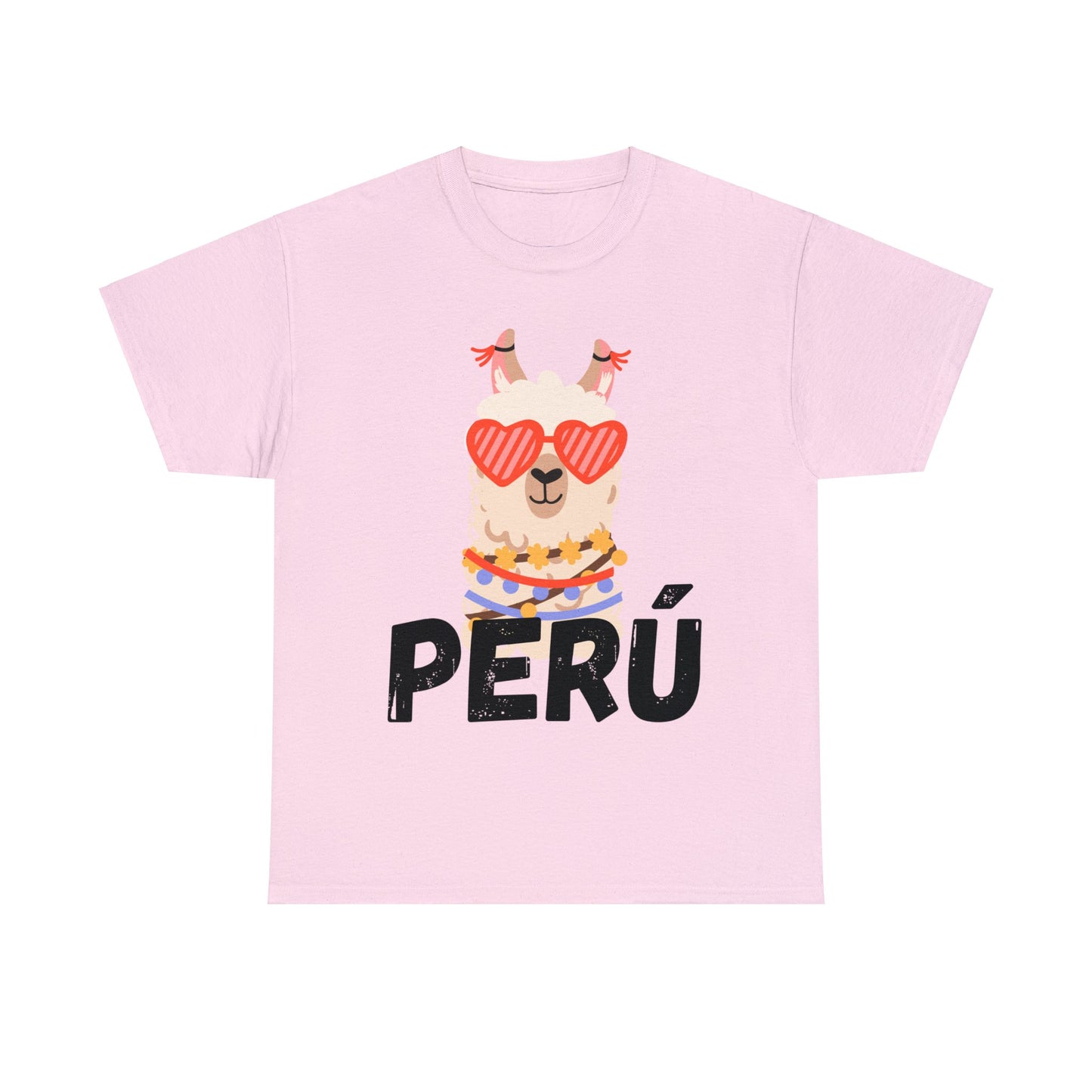 Peruvian Unisex T-Shirt "Llama Elegance"