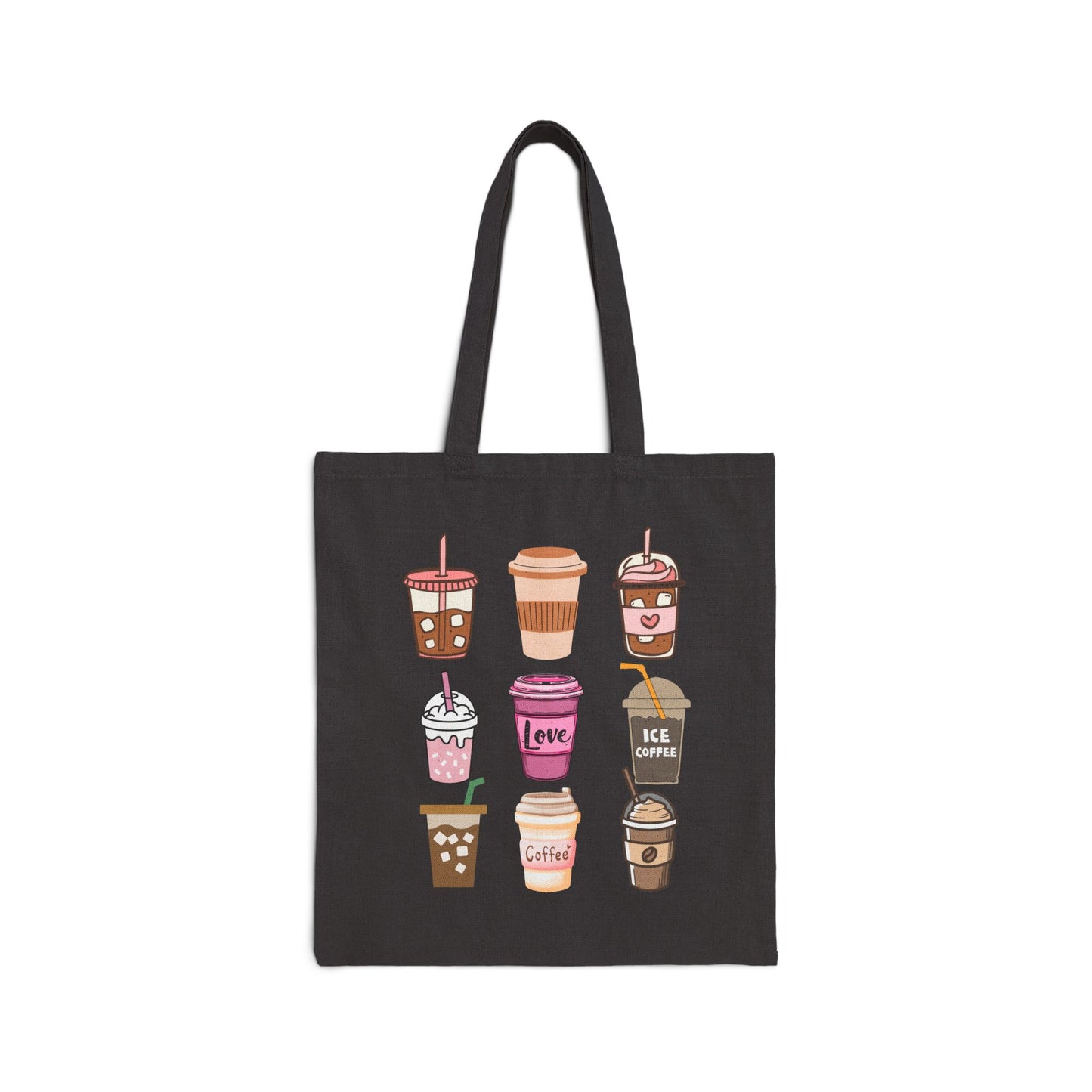 Best coffee Cotton Canvas Tote Bag "Coffee Mugs for Coffee Lovers"