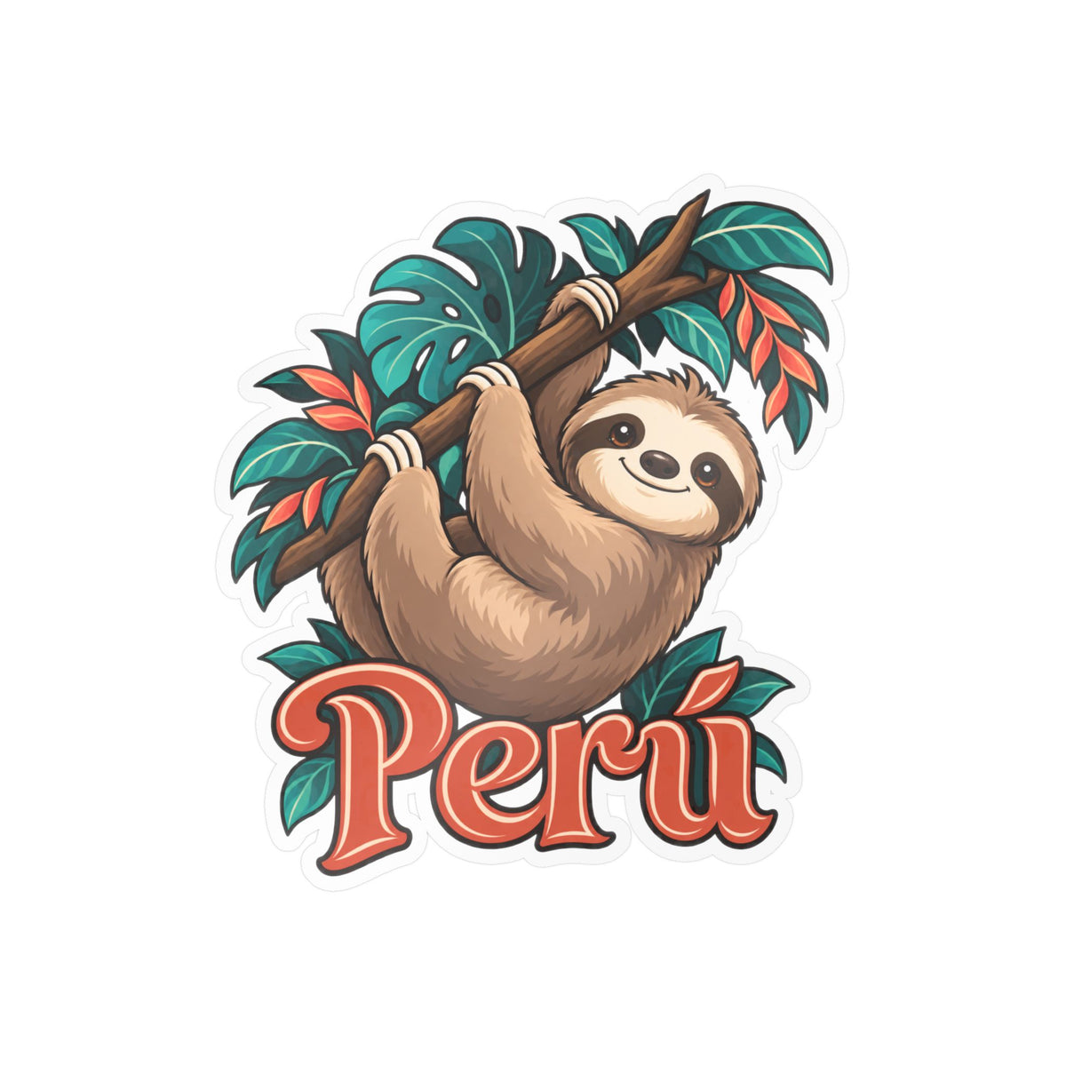 Best Peru Sloth Sticker - Cute Amazon Perezoso Vinyl Decal
