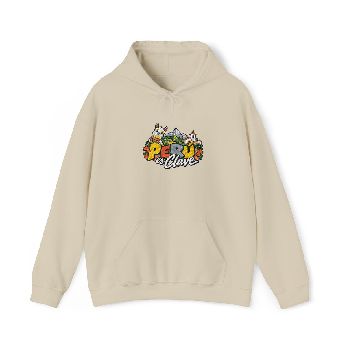 Best Perú es Clave Embroidered Hoodie - Alpaca & Andes Gift