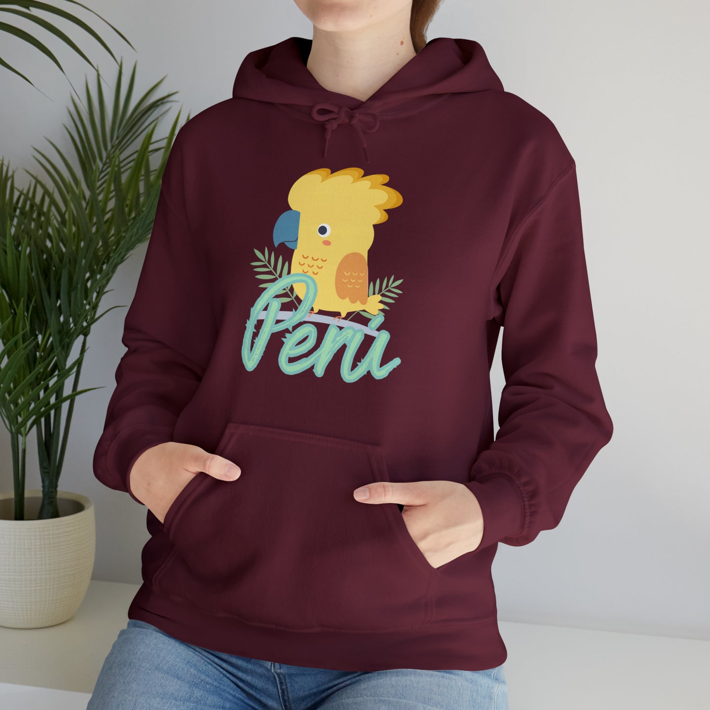 Peruvian Unisex Hoodie 'Gallito de las Rocas'