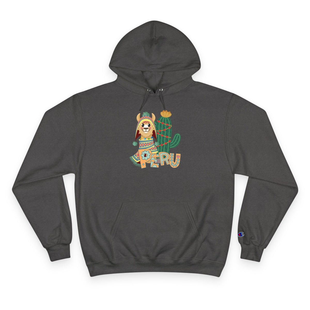 Best Peru Llama Cactus Champion Hoodie USA