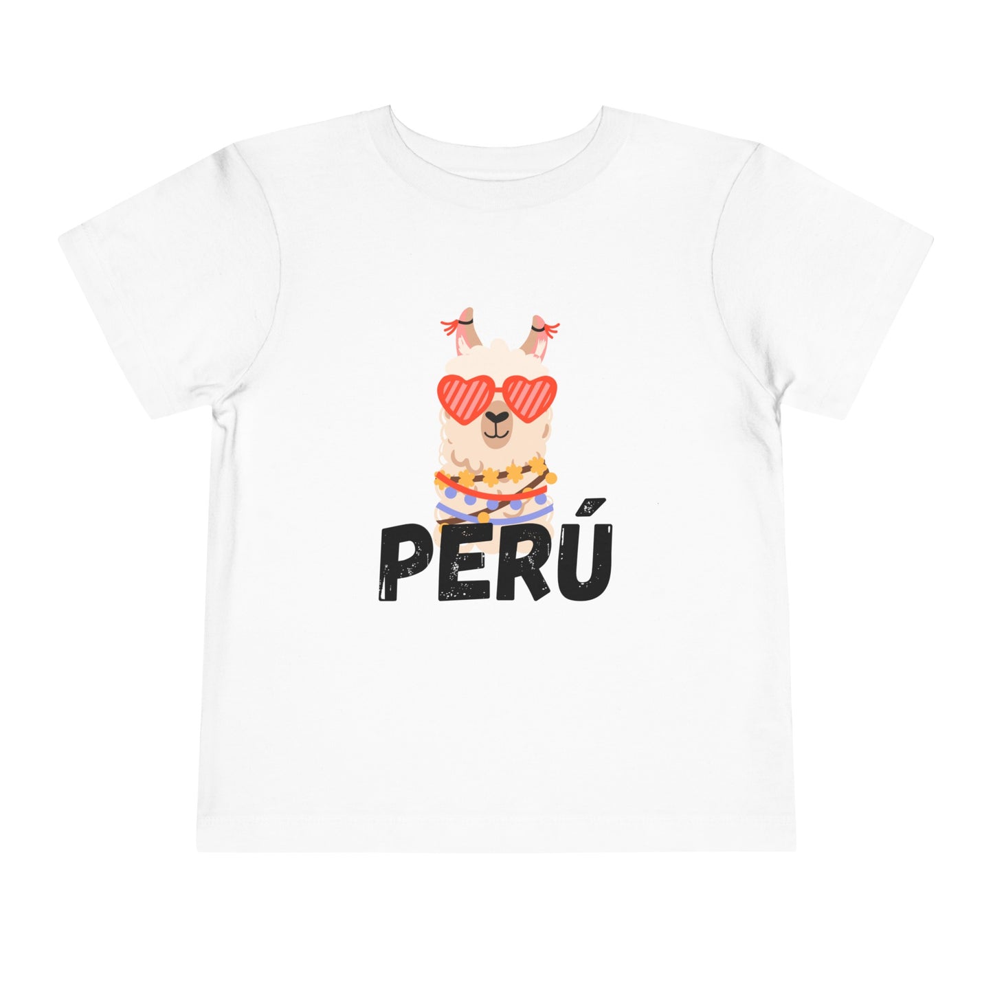 Best PeruvianToddler Short Sleeve Tee "Peru Llama Heart"