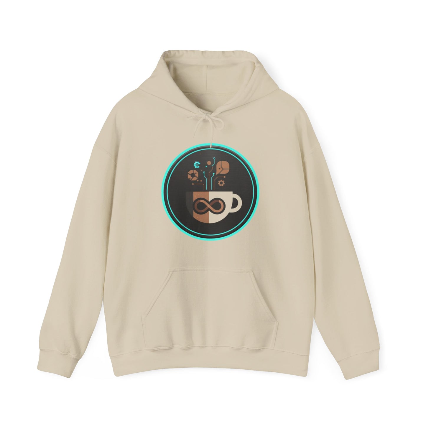 ♾️☕ Infinity Coffee Tech Hoodie USA | Modern Coffee Lovers Hoodie