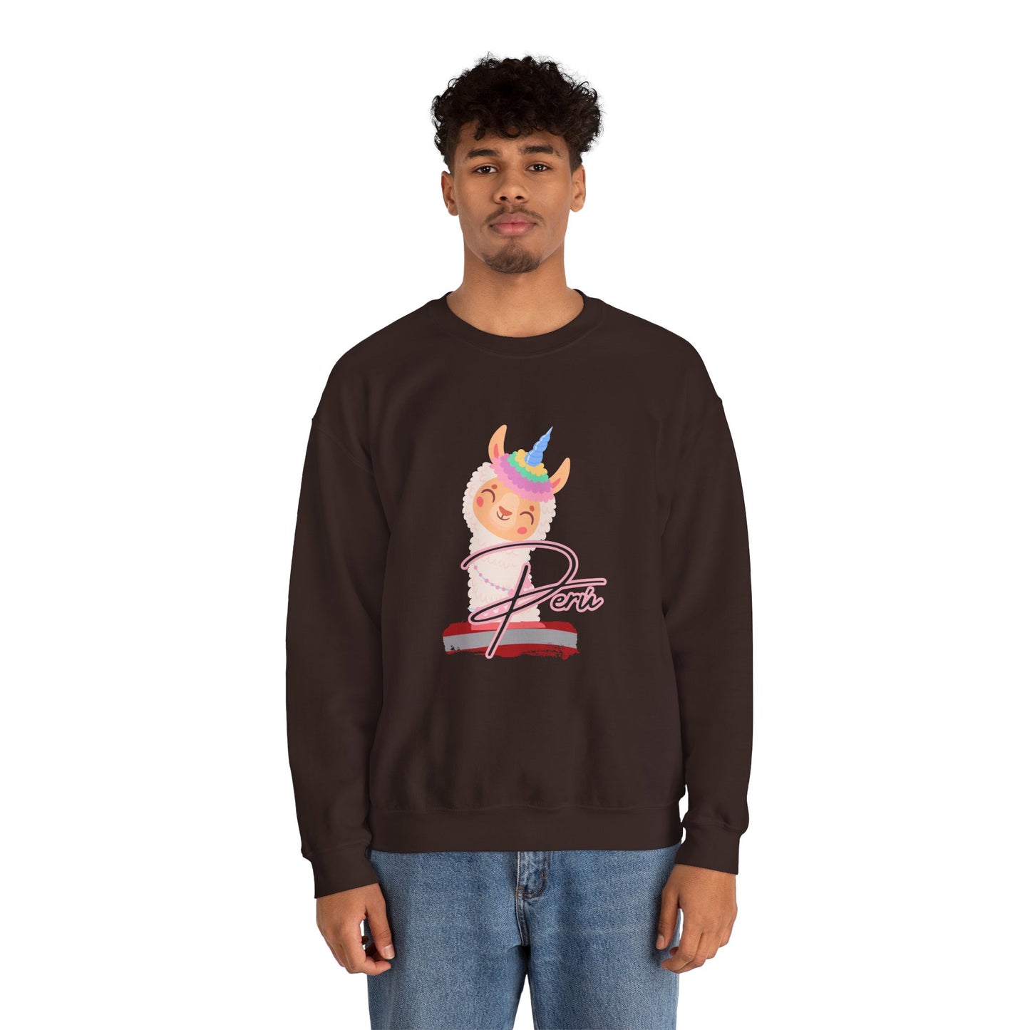 Best Peruvian Unisex Sweatshirt "Llama Unicorn"