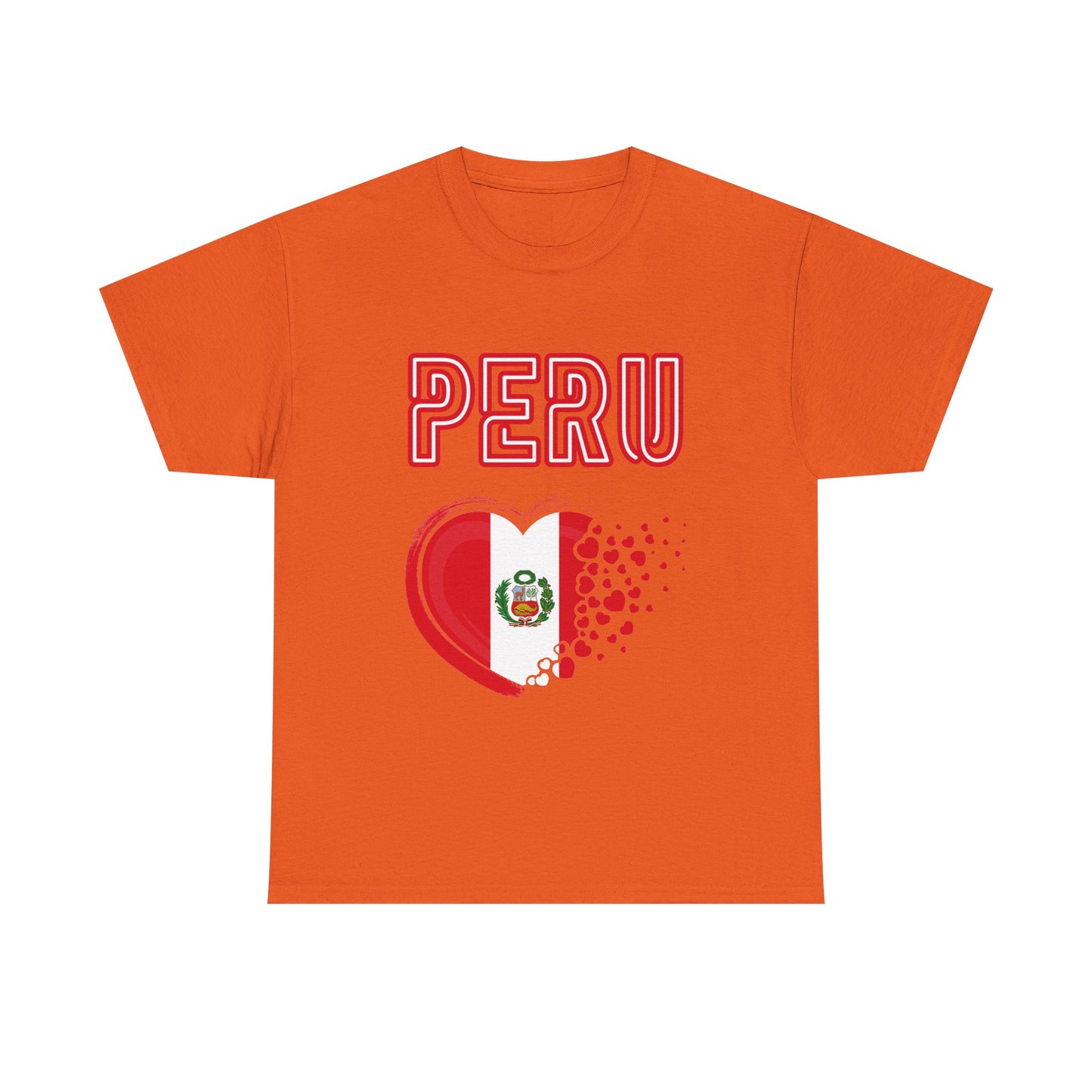 Best Peru Heart Flag T-Shirt - Peruvian Pride Tee