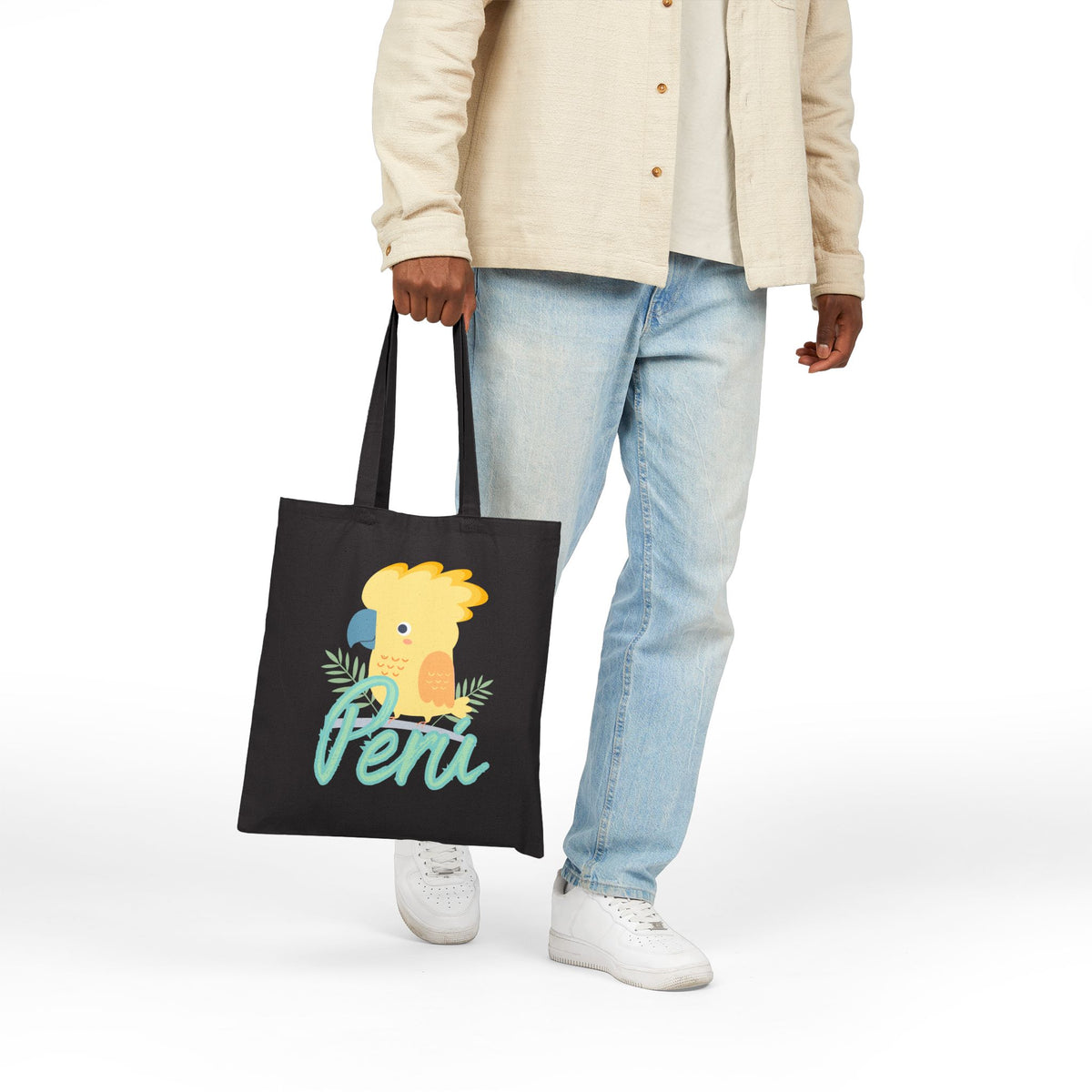 Best Peruvian Canvas Tote Bag "Gallito de las Rocas"