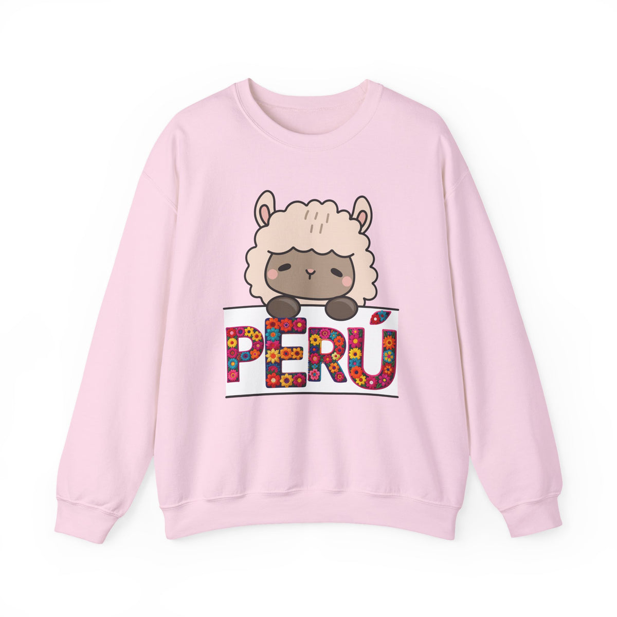 Best Peru Floral Llama Sweatshirt - Crewneck