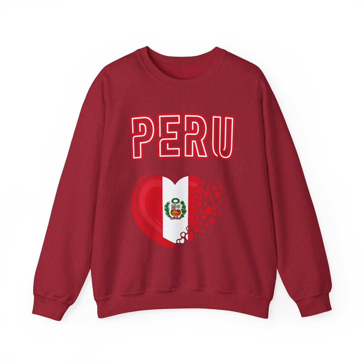 Best Peru Heart Flag Sweatshirt - Crewneck