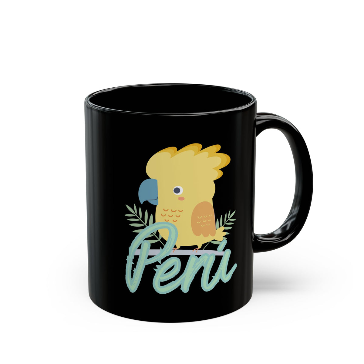 Best Peruvian Black Coffee Mug "Gallito de las Rocas"