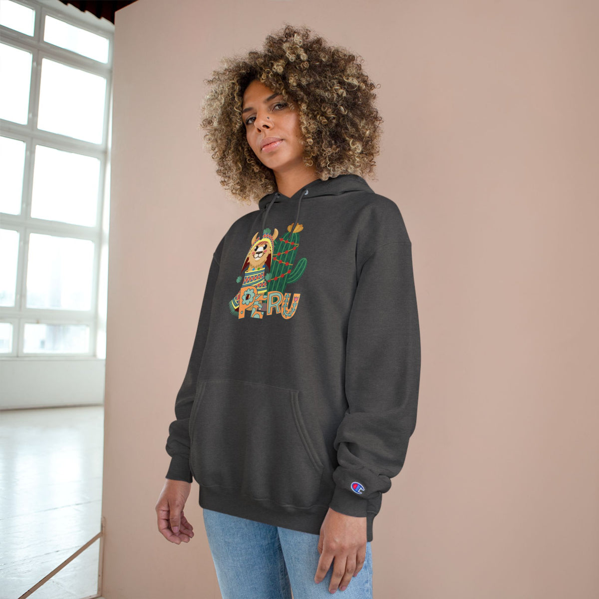 Best Peru Llama Cactus Champion Hoodie USA