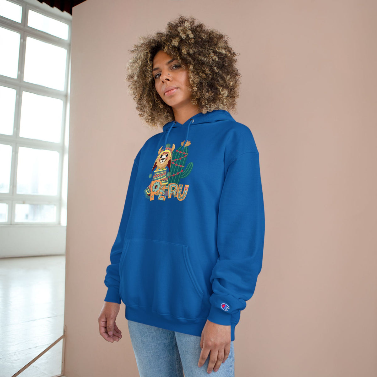 Best Peru Llama Cactus Champion Hoodie USA