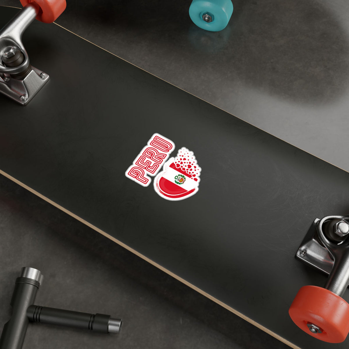 Best Peru Heart Flag Sticker - Vinyl Decal