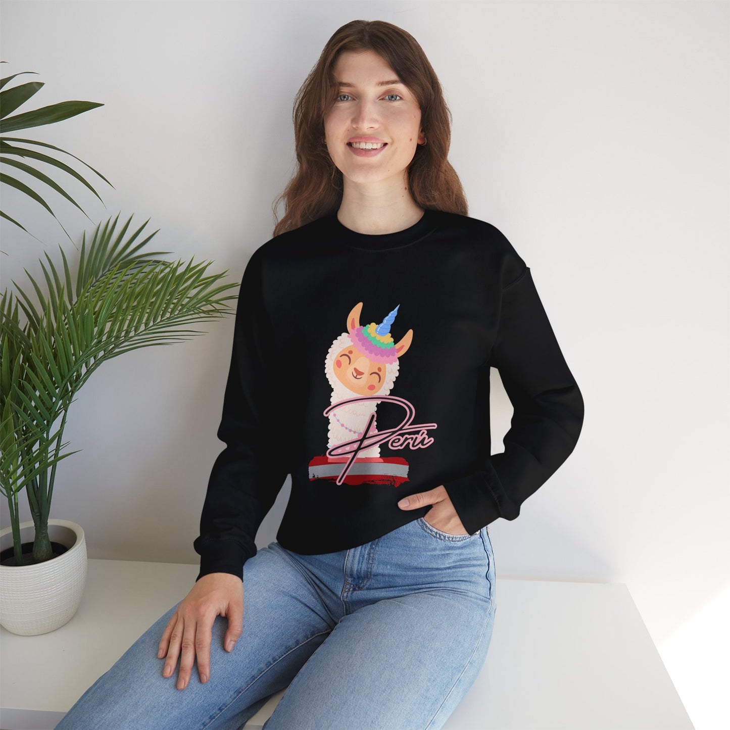 Best Unisex Sweatshirt Peruvian Inspired "Llama Unicorn"