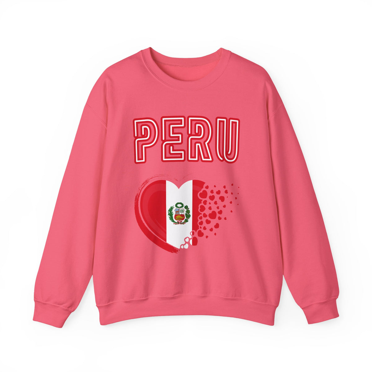 Best Peru Heart Flag Sweatshirt - Crewneck