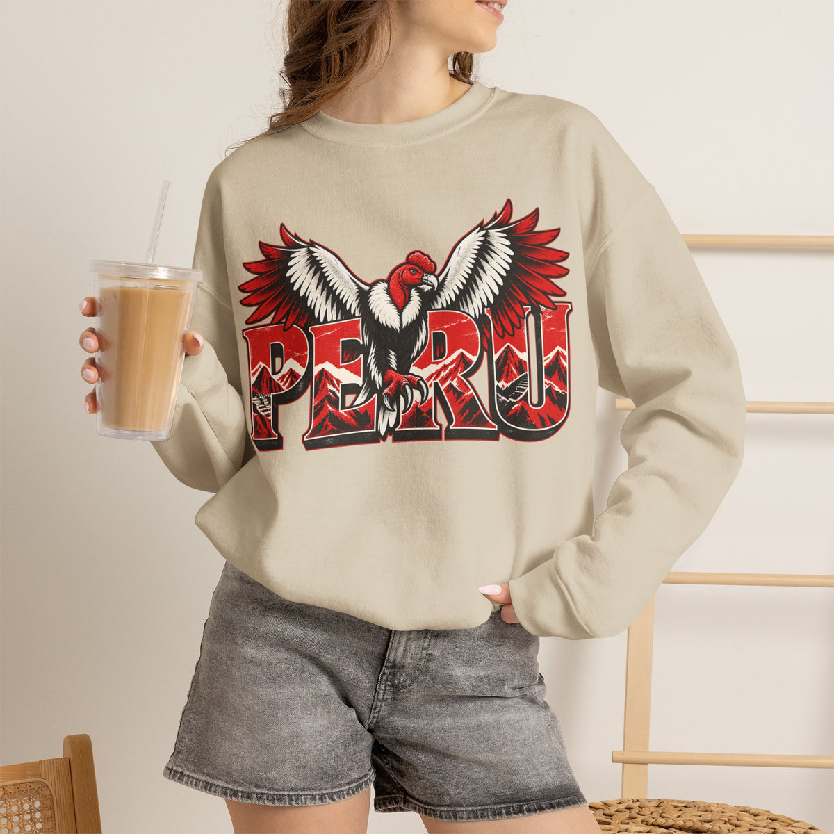 Best Peru Condor Sweatshirt - Andes Mountains Crewneck Gift