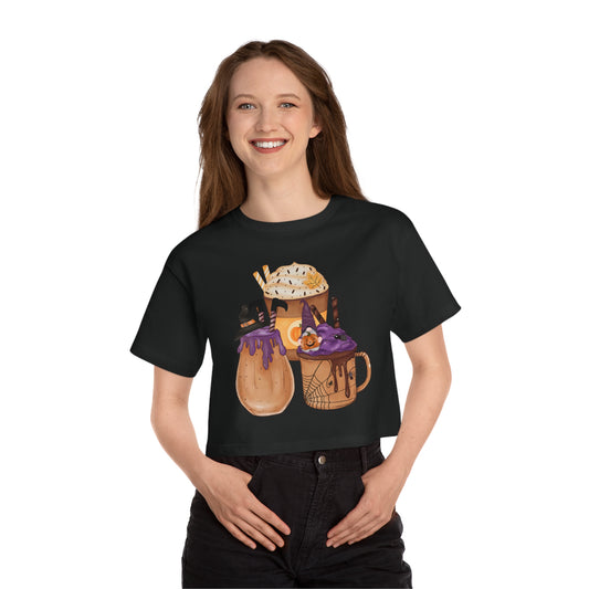 Best Cropped Customized Champion Coffee Tee That's Casting a Spell on Fall Fashion