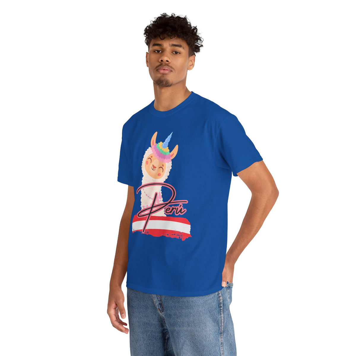 Best Peru Unicorn Llama T-Shirt USA Unisex Cute Peru Pride Tee