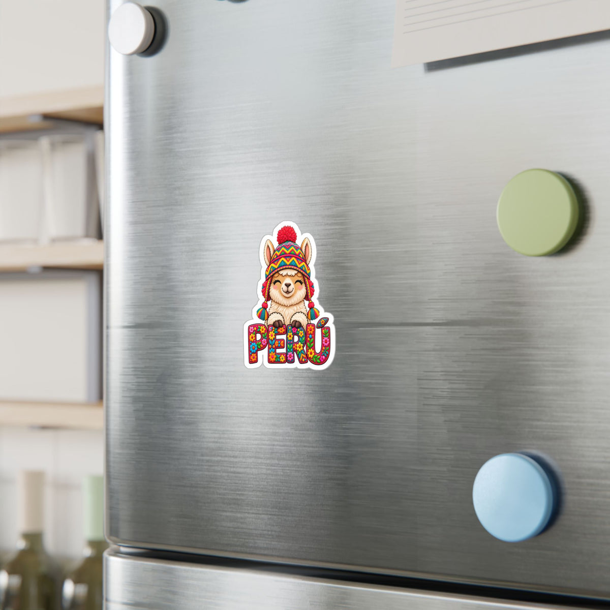 Best Chullo Llama Peru Sticker - Cute Floral Andean Decal