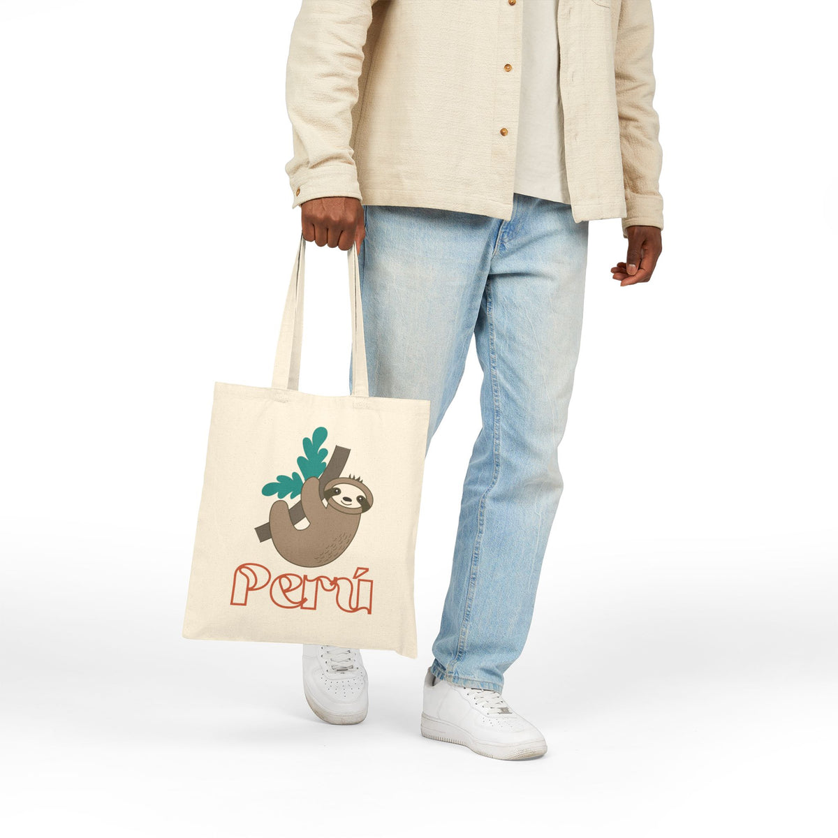 Best Peruvian Canvas Tote Bag "Perezoso Perú"