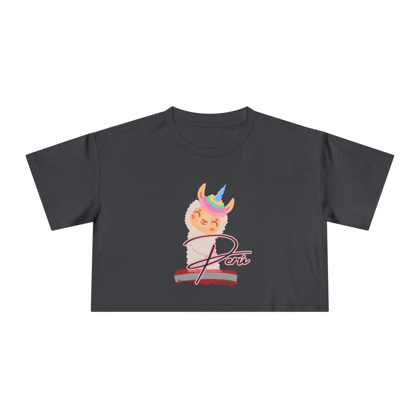 Best Peru Llama Unicorn Crop Top | Peruvian Gift USA