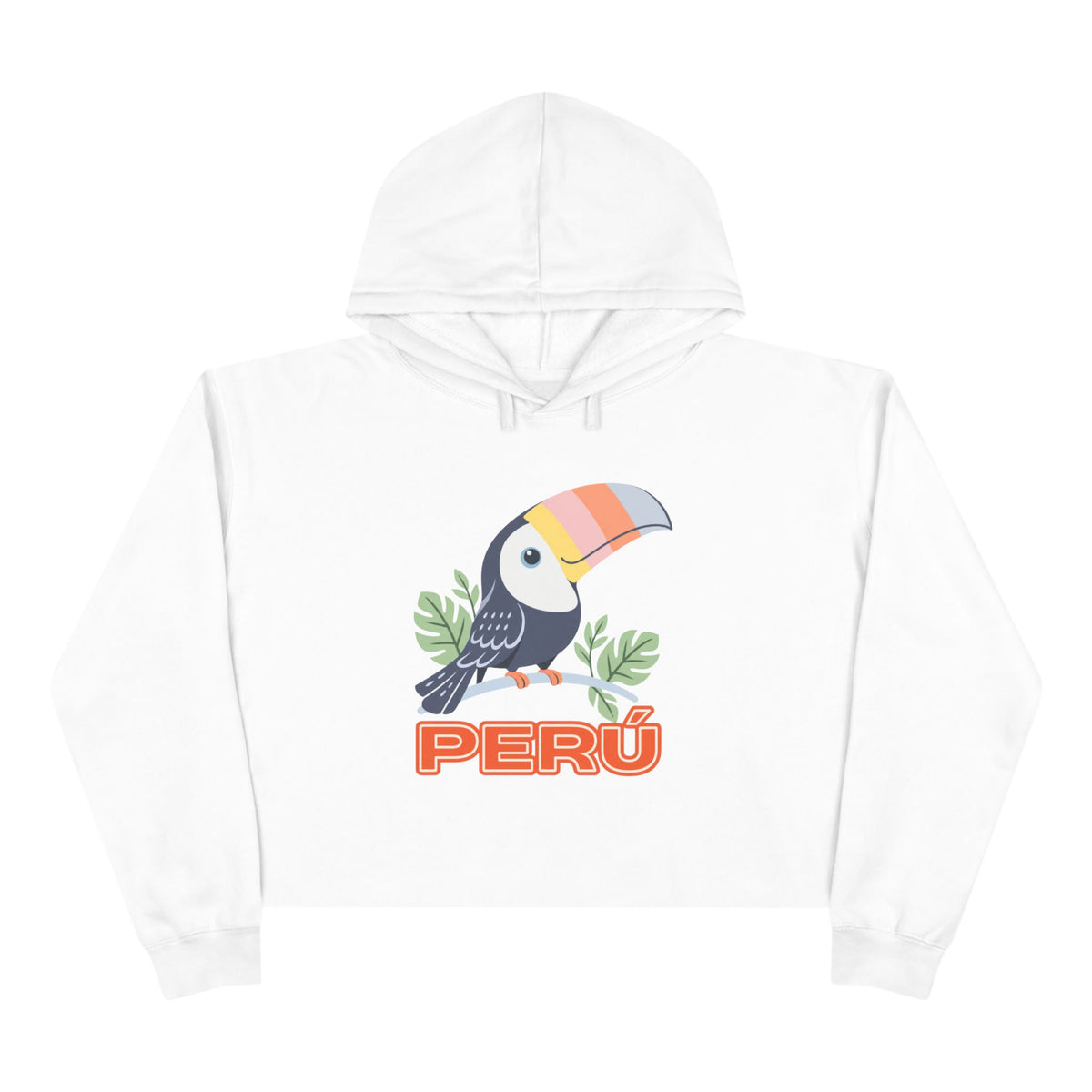 Best Pastel Toucan Peru Crop Hoodie - Cute Amazon Bird Gift